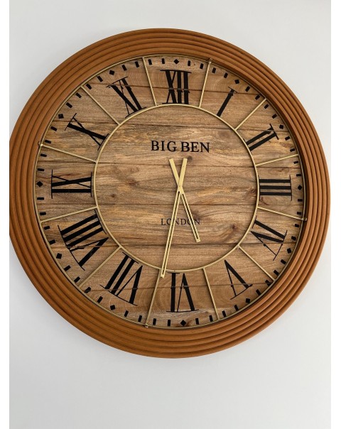 Duży zegar okrągły "BIG BEN GOLD" 98 x 98 x3 cm